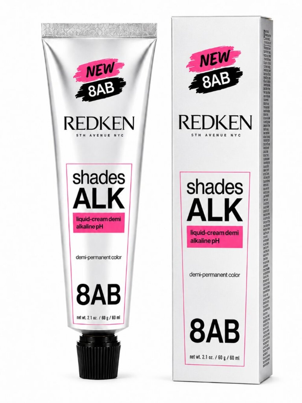 Redken Shades ALK 8AB Demi-Permanent Liquid-Cream Hair Color 2.1 oz